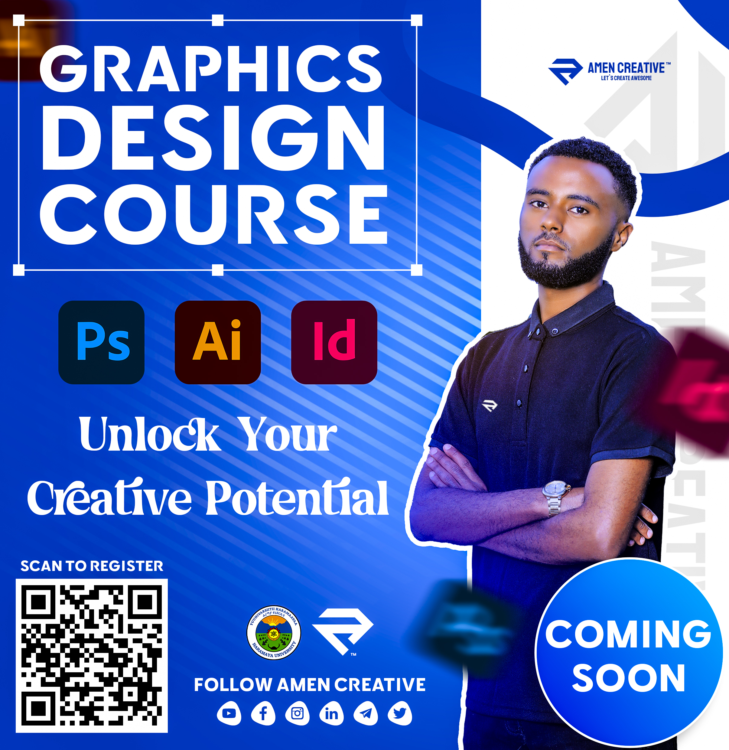 LESSONS HU AMEN CREATIVE LESSONS 1st ROUND POSTER